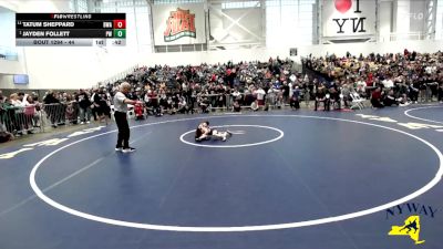 44 lbs Cons. Semi - Jayden Follett, Pal-Mac Wrestling vs Tatum Sheppard, B2 Wrestling Academy