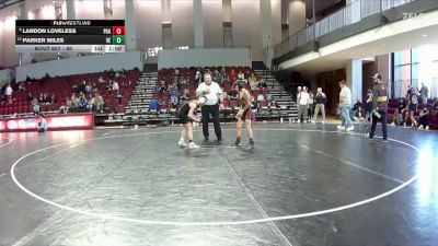 86 lbs Champ. Round 1 - Landon Loveless, Poquoson Athletic Association vs Parker Miles, VA Elite