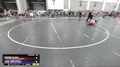 132 lbs Cons. Round 1 - Parker Mlsna, Sarbacker Wrestling Academy vs Kobe Debrabant, Askren Wrestling Academy