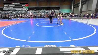 76 lbs Semifinal - Isabel Sanchez, Damaged Ear Wrestling Club vs Venice Quast, THRESHOLD WRESTLING CLUB