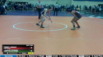 3 - 120 lbs Cons. Round 3 - Landon Starnes, Liberty Christian Academy vs Terryl Wright, Lake Taylor