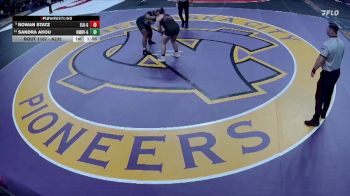 Champ. Round 1 - Rowan Statz, Elkhorn Girls Wrestling vs Sandra Akou, Omaha Buena Vista Girls