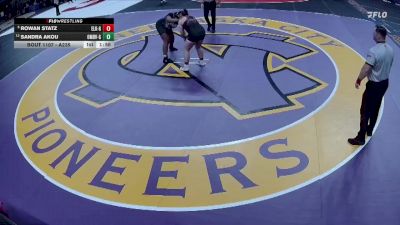 Champ. Round 1 - Rowan Statz, Elkhorn Girls Wrestling vs Sandra Akou, Omaha Buena Vista Girls