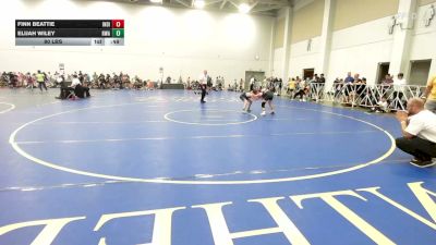 90 lbs Rr Rnd 2 - Finn Beattie, Indiana Outlaws Green - EL vs Elijah Wiley, Roundtree Wrestling Academy - EL