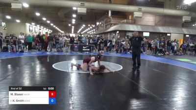 110 lbs Rnd Of 32 - Maisey Blaser, Wasatch Wrestling Club vs Kylie Smith, Boneyard Wrestling Academy