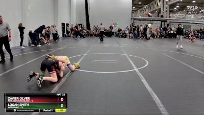 88 lbs Round 3 (4 Team) - Logan Smith, Warhawks vs Zavier Olver, Mat Assassins Black