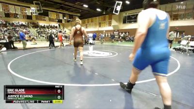 285 lbs Champ. Round 2 - Justice ElSayad, Temecula Valley vs Eric Glade, Temescal Canyon