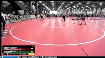 92 lbs Rd# 2 10:30am Friday - Jax Brentzel, PA Silver vs Adrian Mincey, Minnesota Funky Singlets