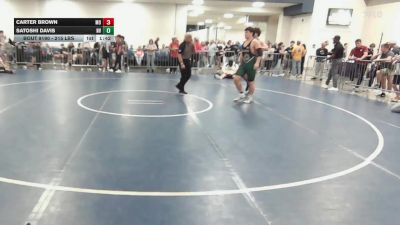 215 lbs Round Of 16 - Carter Brown, MO vs Satoshi Davis, NV