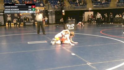 65 lbs Round Of 32 - Logan Ritchey, Central York vs Lucas Schuman, Honesdale