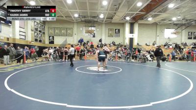 215 lbs Consi Of 8 #2 - Timothy Gerry, Athol vs Kaden James, Frontier