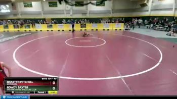 40 lbs Cons. Round 3 - Otis Perlichek, Sundawg Wrestling Club vs Rhylee Goolsbey, Powell Wrestling Club