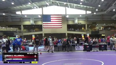 120 lbs Cons. Round 3 - Adrian E. Villarreal, OK vs Conner Anderson, MO