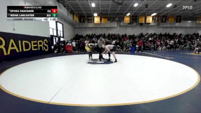 175 lbs Champ. Round 1 - Ridge Lancaster, Marina vs Efosa Osayande, Peninsula