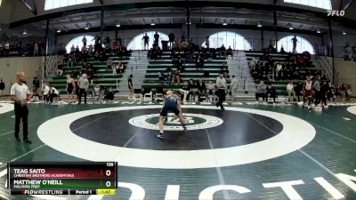 126 lbs Semifinal - Matthew O`Neill, Malvern Prep vs Teag Saito, Christian Brothers Academy(NJ)