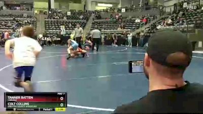 112 lbs Quarterfinal - Colt Collins, Greater Heights Wrestling vs Tanner Batten, Carlisle