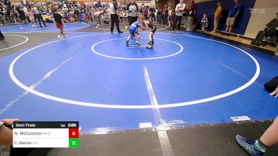 52 lbs Semifinal - Nash McCuistion, Pryor Tigers vs Carson Bacon, Owasso Takedown Club