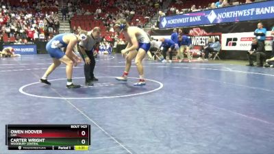 1A-175 lbs Cons. Round 3 - Carter Wright, Woodbury Central vs Owen Hoover, CAM