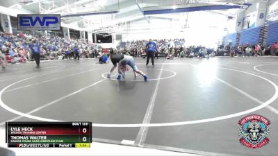 155-160 lbs Quarterfinal - Lyle Heck, Wichita Training Center vs Thomas Walter, Kansas Young Guns Wrestling Club