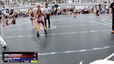 90 lbs Round 7 (8 Team) - Keira Cunningham, MGW Something Wicked vs Lilliana Flegler, Grit Mat Club