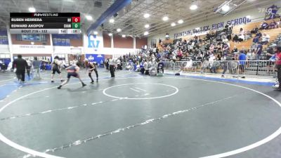 132 lbs 5th Place Match - Ruben Herrera, Norte Vista vs Edward Akopov, Chaminade
