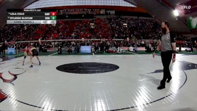 G 100 lbs Cons. Round 2 - Ryleigh Slocum, Borah vs Lola Colo, Nampa