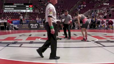 139 lbs Consi 1 - Logan Maurer, Cumberland Valley vs Trokon Kai, Whitehall