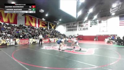 157 lbs Champ. Round 1 - Asafbek Makhmudov, Valenicia (Santa Clarita) vs Andrew Martinez, Chaparral