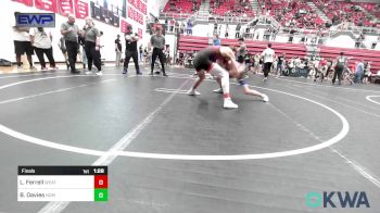 126 lbs Final - Luke Ferrell, Weatherford Youth Wrestling vs Bradley Davies, Team Nomad