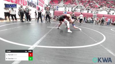 126 lbs Final - Luke Ferrell, Weatherford Youth Wrestling vs Bradley Davies, Team Nomad