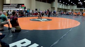 50 lbs Round 1 (8 Team) - Jussiah Bartholomew, Alabama Elite Black vs Jackson McDougall, Gulf Coast WC