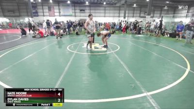 150 lbs Cons. Round 3 - Nate Moore, Grizzly Wrestling Club vs Dylan Davies, Great Bridge