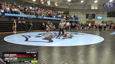 170 lbs Cons. Round 3 - Jordynn Fink, Center Point-Urbana vs Lydia Woods, Mount Vernon