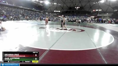 102 lbs Quarterfinal - Arcadius Cruz, Team Aggression Wrestling Club vs Gage Austreng, Washington