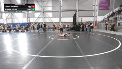 67 lbs Cons. Quarters - Lainey Shaffer, Clearwater Valley Wrestling Club vs Alanna Lucas, Mat Demon Wrestling Club