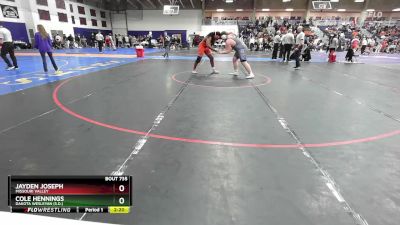 285 lbs Cons. Round 3 - Cole Hennings, Dakota Wesleyan (S.D.) vs Jayden Joseph, Missouri Valley