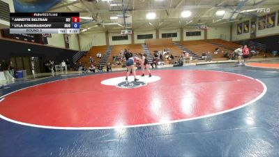 160 lbs Round 5 - Lyla Kondrashoff, Santa Rosa Junior College vs Annette Beltran, Skyline