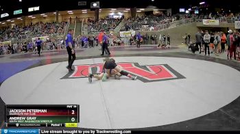 120 lbs Semifinal - Jackson Peterman, Salem Elite Mat Club vs Andrew Gray, South West Washington Wrestlin