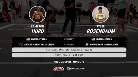 Cameron Hurd vs Tyler Rosenbaum 2025 ADCC Miami Open