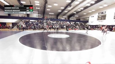 165 lbs Champ. Round 1 - Nicholas Menjivar, Greensboro vs Connor Hoefling, Gettysburg