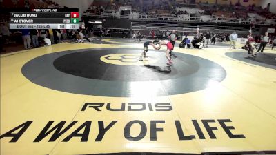 126 lbs Consi Of 8 #1 - Jacob Bond, Baylor School vs Aj Stover, The Peddie School