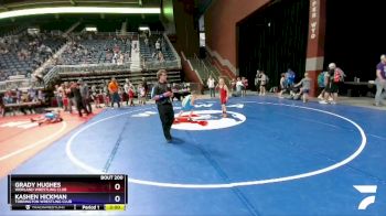 77 lbs Cons. Round 2 - Grady Hughes, Worland Wrestling Club vs Kashen Hickman, Torrington Wrestling Club