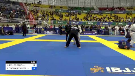 LUAN FELIPE CRUZ vs ZACHARY THOMAS ZANETEL 2023 Brasileiro Jiu-Jitsu IBJJF