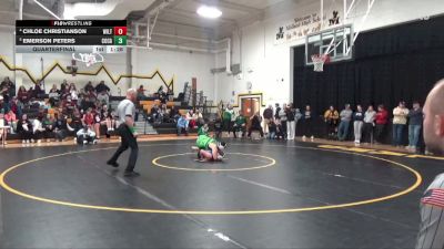 170 lbs Quarterfinal - Emerson Peters, Columbus Catholic, Waterloo vs Chloe Christianson, Wilton
