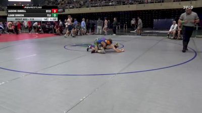 115 lbs Round Of 16 - Jason Isbell, Wysox vs Liam Simon, Plainfield
