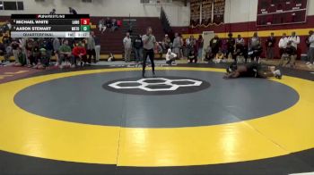 190 lbs Quarterfinal - Aaron Stewart, Warren Township vs Michael White, Lawrence North