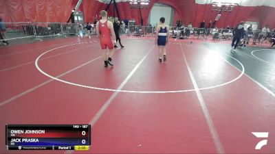 187 lbs Round 5 - Owen Johnson, MN vs Jack Praska, ND