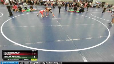 132 lbs Cons. Round 4 - Gunner Murray, Oklahoma vs Hayden McGuire, Brandon Valley Lynx Wrestling Club