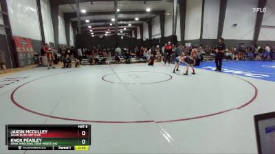 74 lbs Semifinal - Jaxon McCulley, Salem Elite Mat Club vs Knox Peasley, Omak Wrecking Crew Wrestling