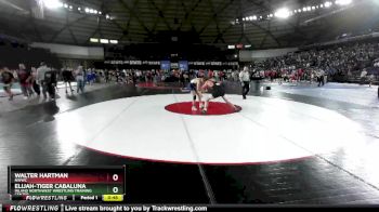 132 lbs Cons. Round 2 - Elijah-tiger Cabaluna, Inland Northwest Wrestling Training Center vs Walter Hartman, NWWC